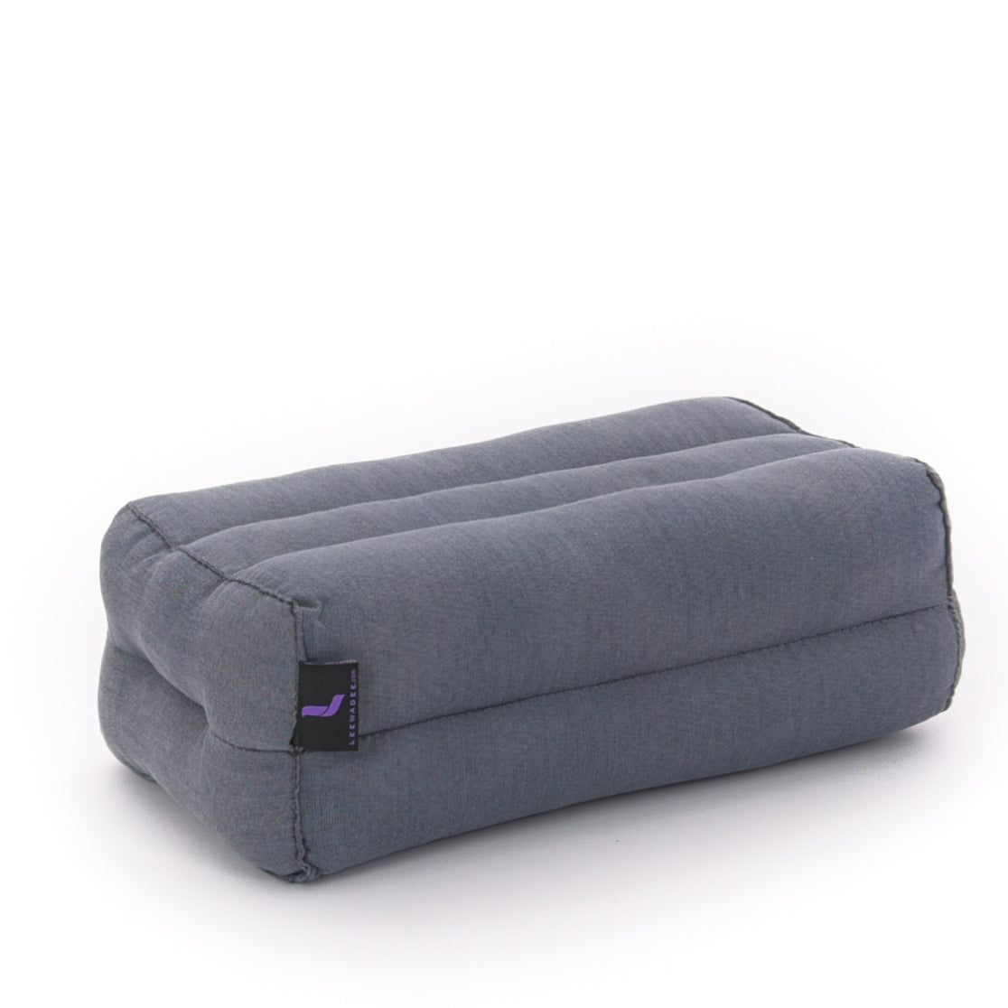 Kapok Yoga Block Cushion – Firm Meditation & Yoga Cushion with Cotton Cover, Cl13 - Grey