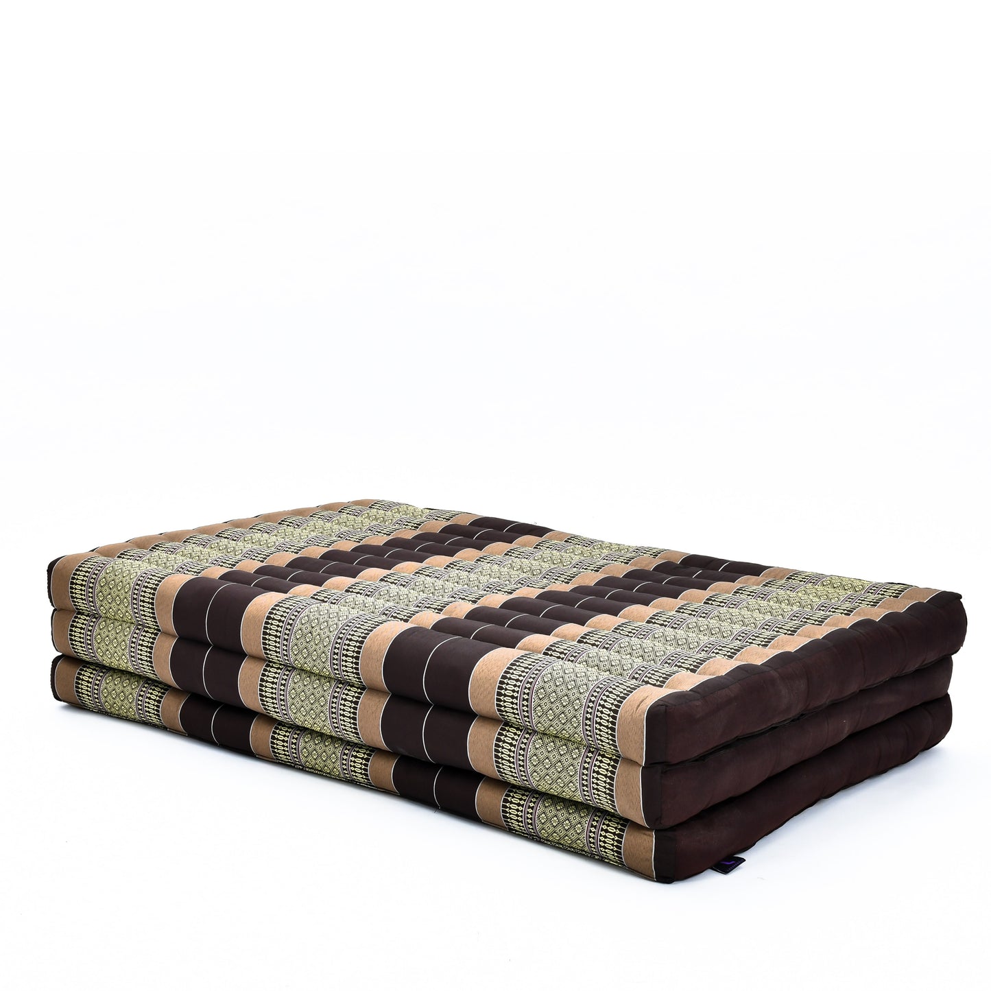 Kapok Folding Mattress – Thick Cotton Padded Guest Bed for Home, Sleeping & Mindfulness Corner, Sf10 - Brown, L: 200x100 cm