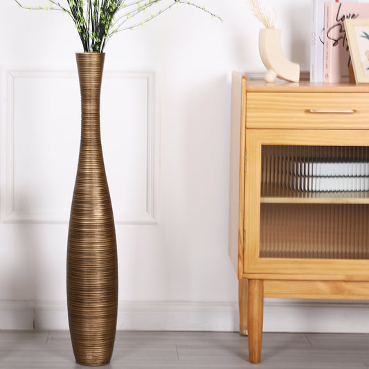 Large Resin Floor Vase – Stylish Waterproof Vase for Fresh & Dried Flowers, 85 cm