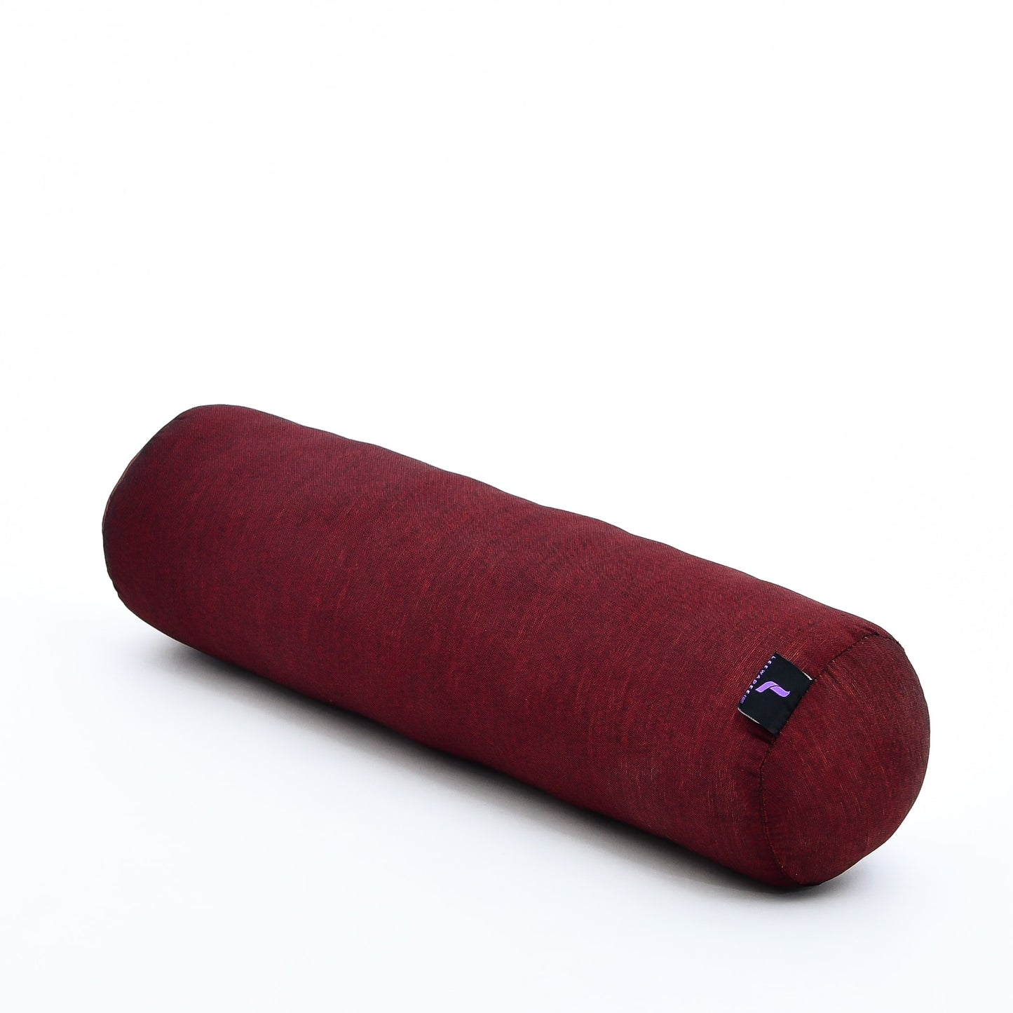 Yoga Roll Cushion – Compact Kapok Bolster & Meditation Pillow with Cotton Cover, Cl24 - Red