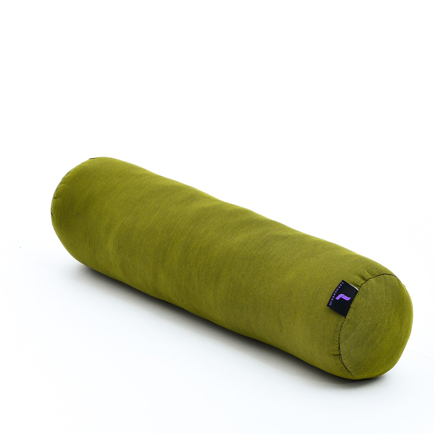 Yoga Roll Cushion – Compact Kapok Bolster & Meditation Pillow with Cotton Cover, Cl23 - Green