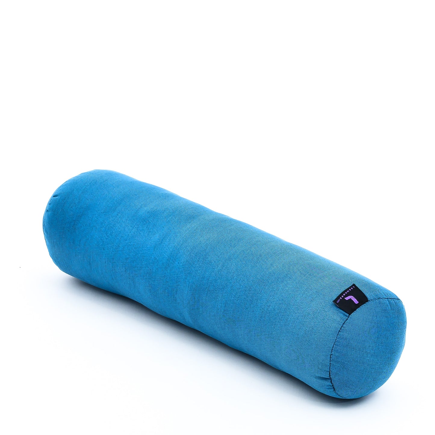 Yoga Roll Cushion – Compact Kapok Bolster & Meditation Pillow with Cotton Cover, Cl22 - Light Blue