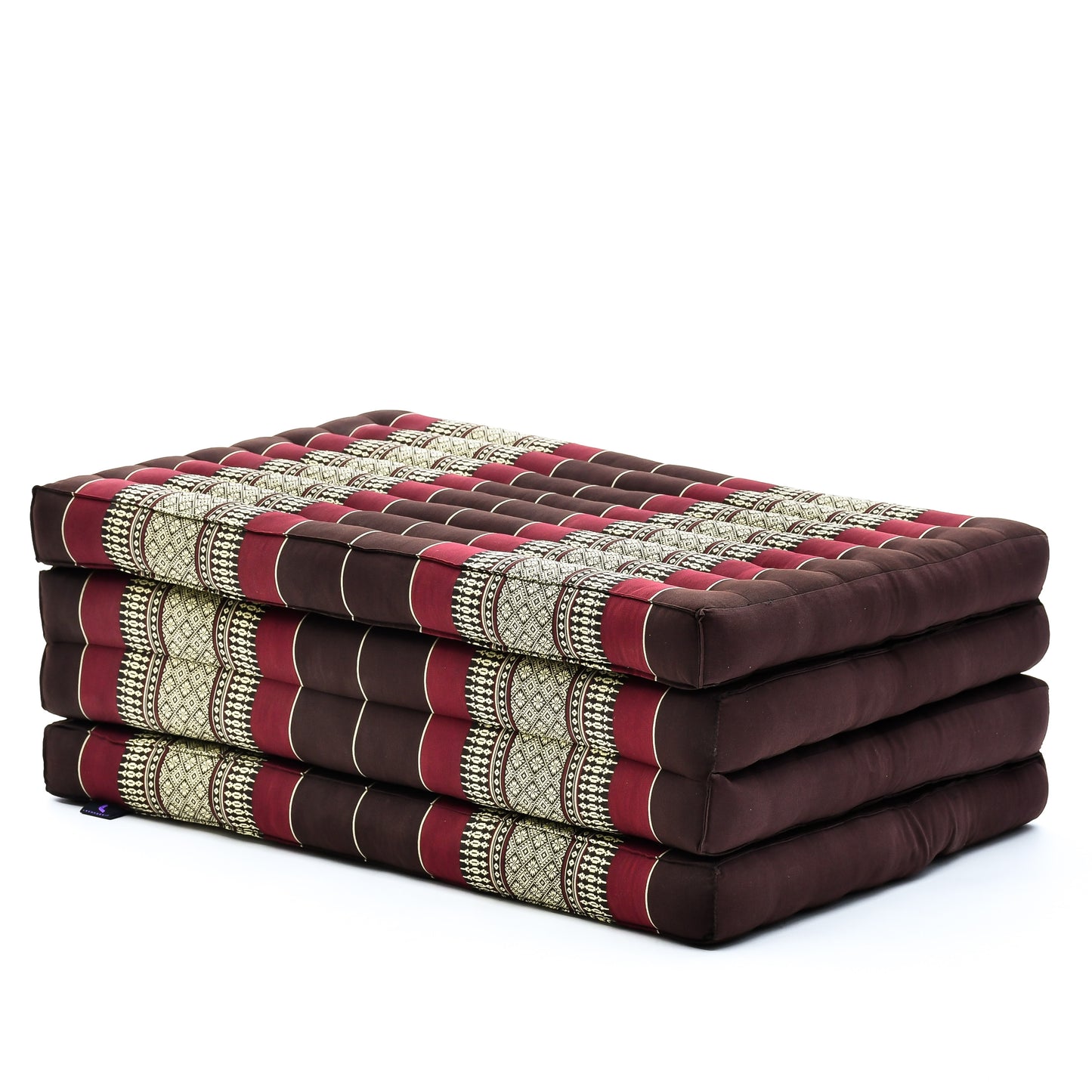 Kapok Folding Mattress – Thick Cotton Padded Guest Bed for Home, Sleeping & Mindfulness Corner, Sf19 - Red, Brown, M: 200x70 cm