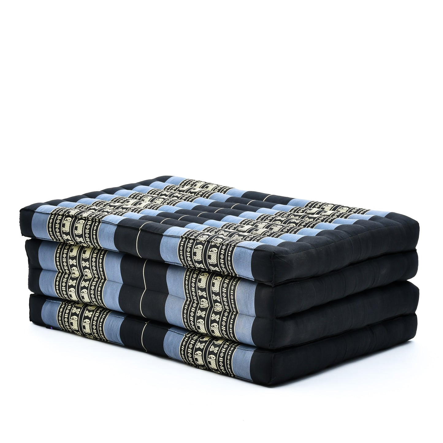 Kapok Folding Mattress – Thick Cotton Padded Guest Bed for Home, Sleeping & Mindfulness Corner, Sf15 - Blue, M: 200x70 cm