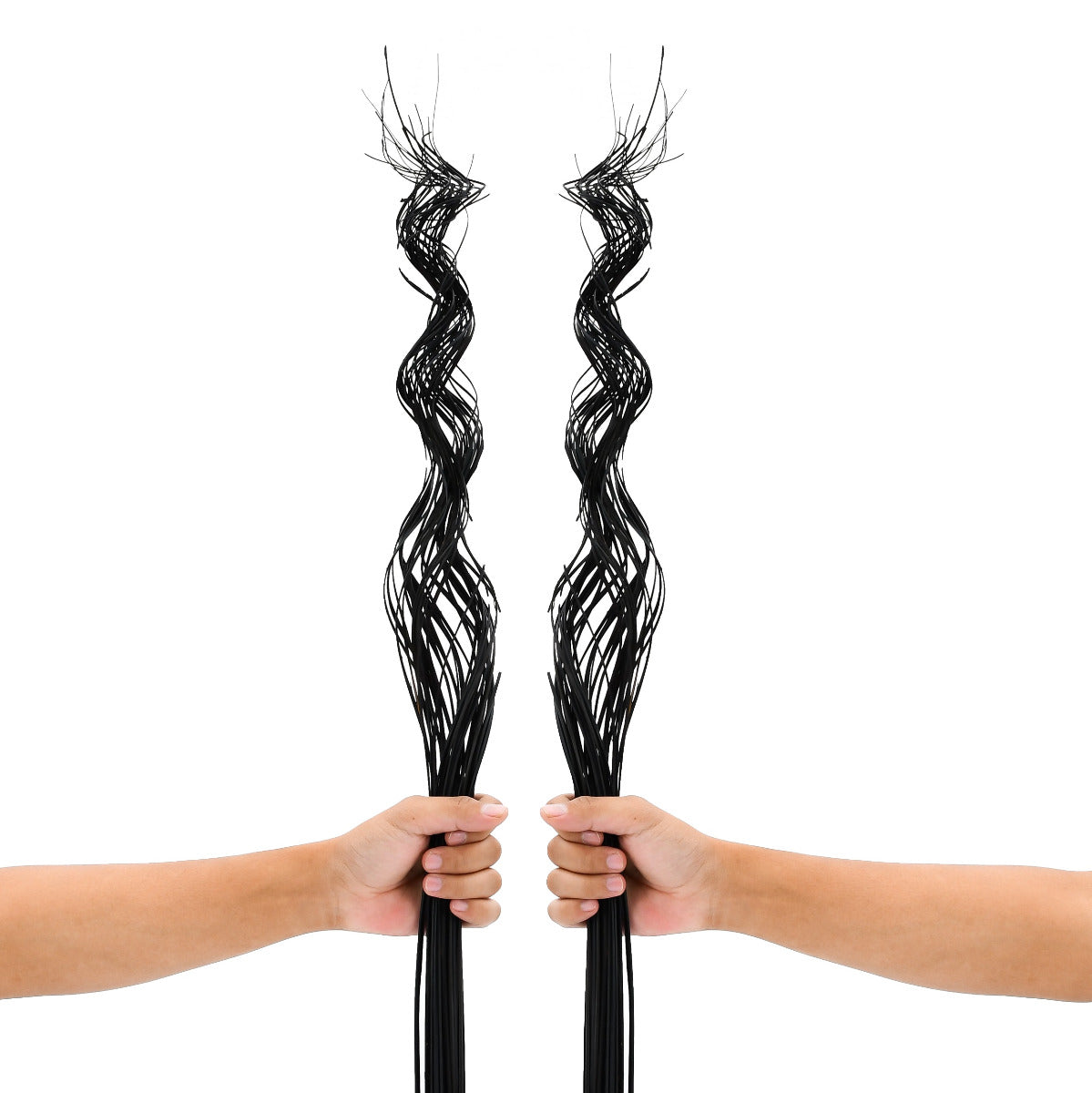 2-Pack Rattan Sticks for Floor Vases – Natural Decorative Twigs ( 8 per Bundle), black brown, Branches