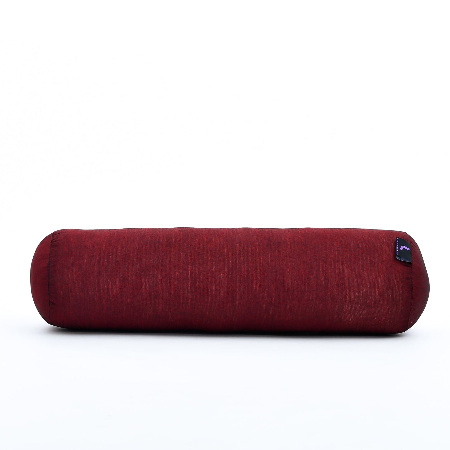 Yoga Roll Cushion – Compact Kapok Bolster & Meditation Pillow with Cotton Cover, Cl24 - Red