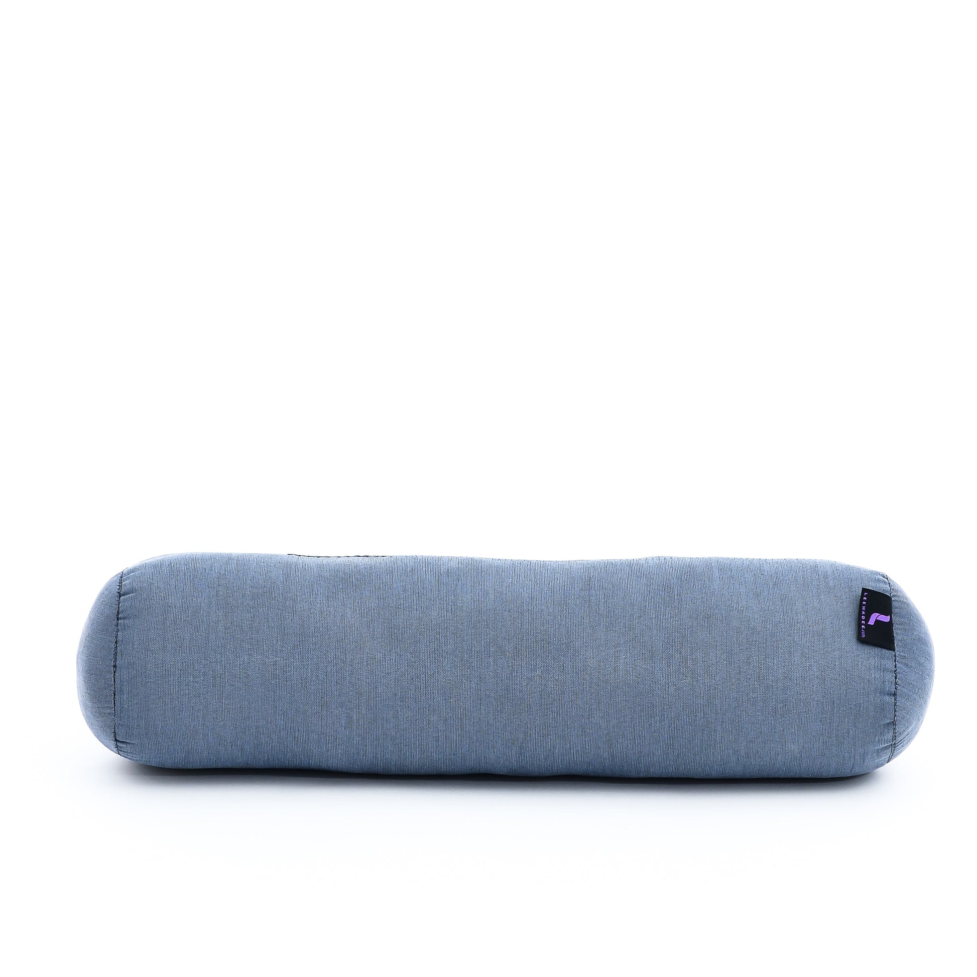 Yoga Roll Cushion – Compact Kapok Bolster & Meditation Pillow with Cotton Cover, Cl13 - Grey