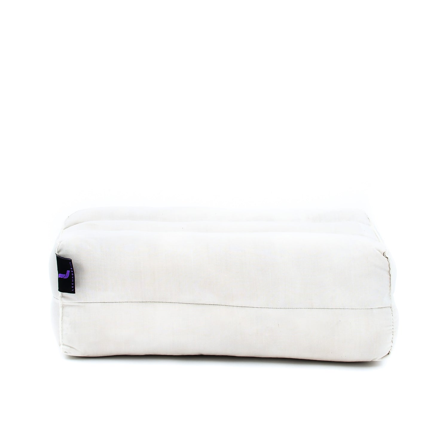 Kapok Yoga Block Cushion – Firm Meditation & Yoga Cushion with Cotton Cover, Cl01 - Ecru