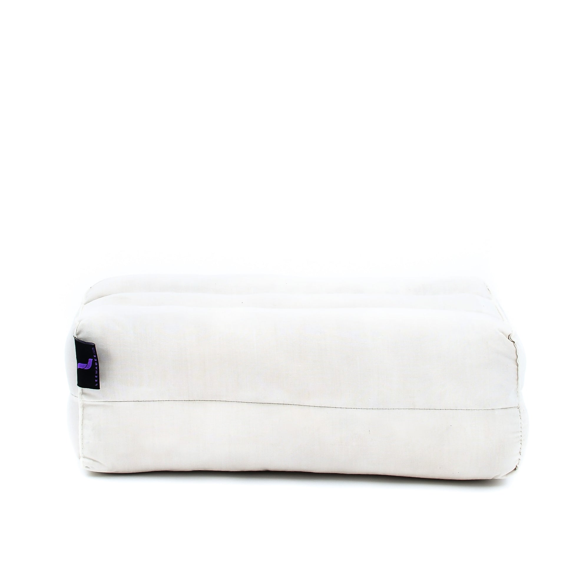 Kapok Yoga Block Cushion – Firm Meditation & Yoga Cushion with Cotton Cover, Cl01 - Ecru