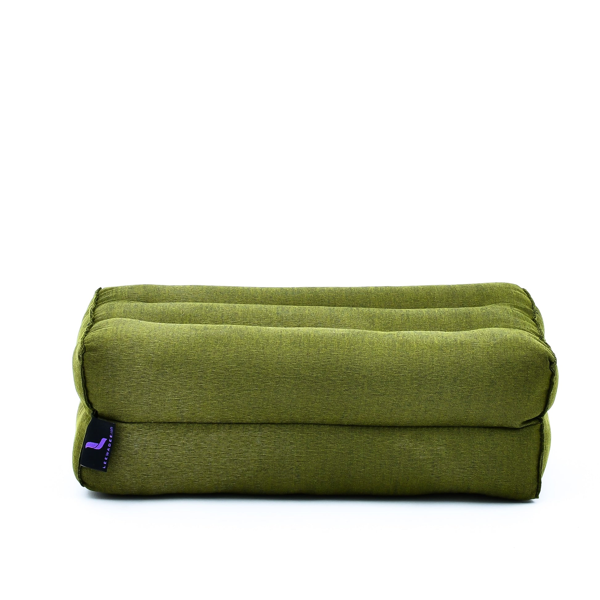 Kapok Yoga Block Cushion – Firm Meditation & Yoga Cushion with Cotton Cover, Cl23 - Green