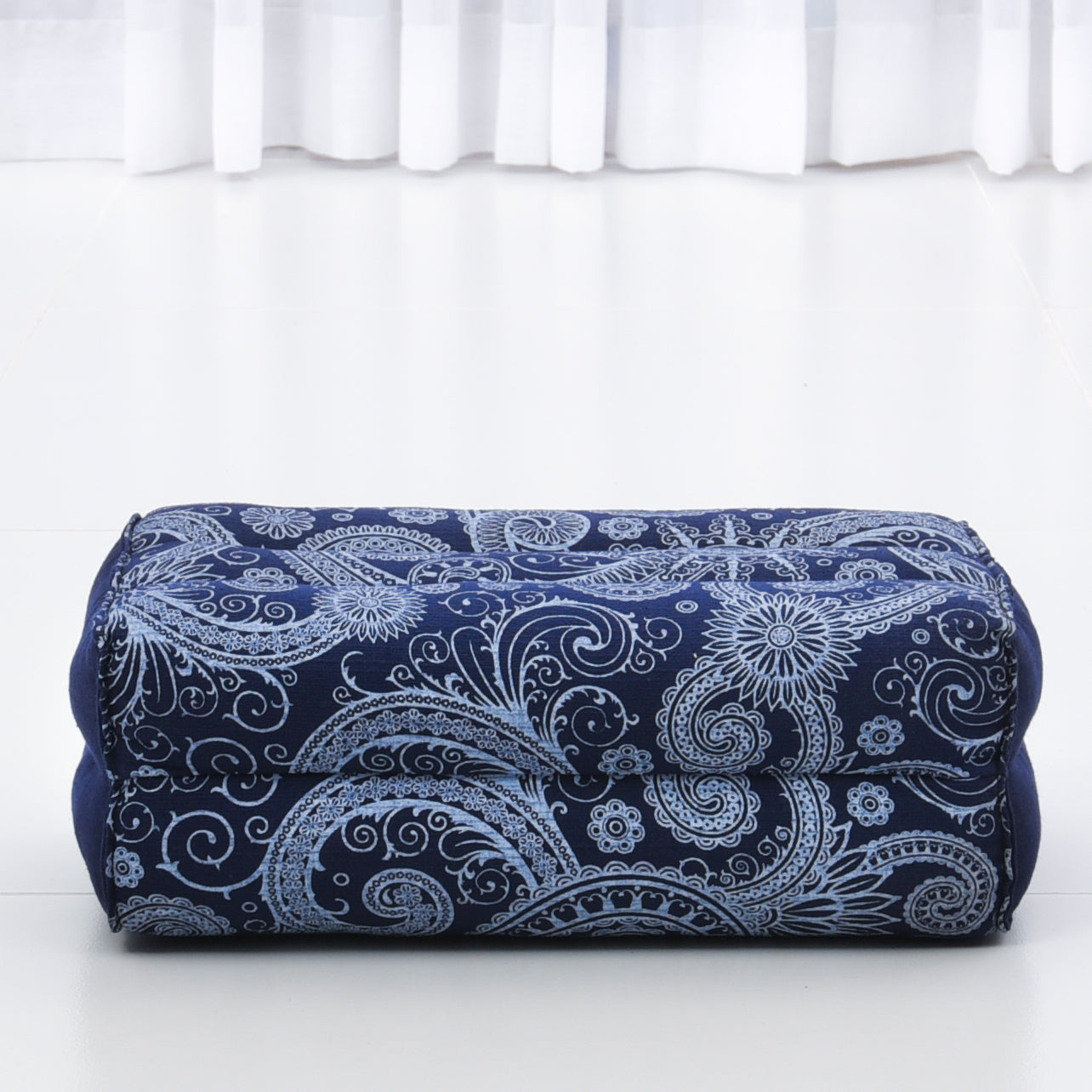 Kapok Yoga Block Cushion – Firm Meditation & Yoga Cushion with Cotton Cover, Cbt1 - Blue