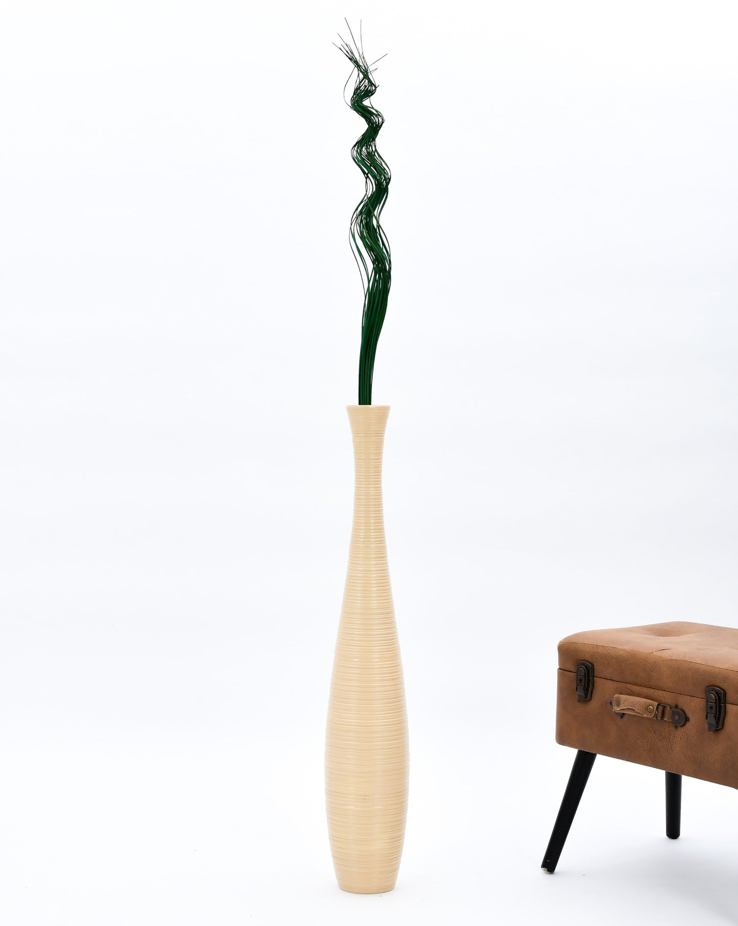 2-Pack Rattan Sticks for Floor Vases – Natural Decorative Twigs ( 8 per Bundle), dark green, Branches