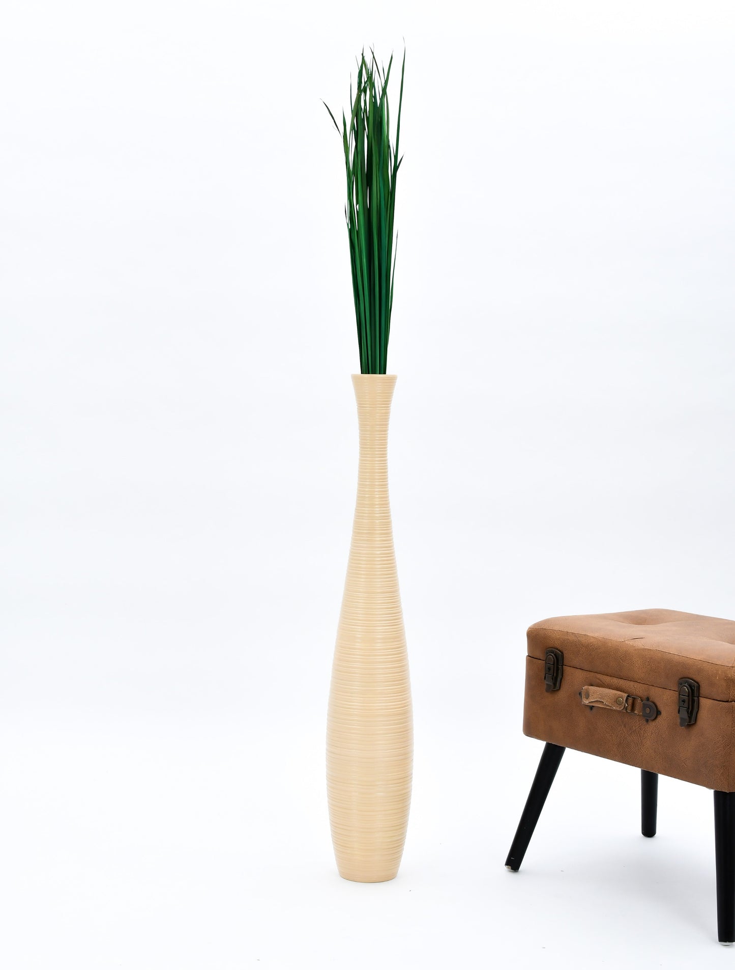 2-Pack Rattan Sticks for Floor Vases – Natural Decorative Twigs ( 8 per Bundle), dark green, Dried Grass