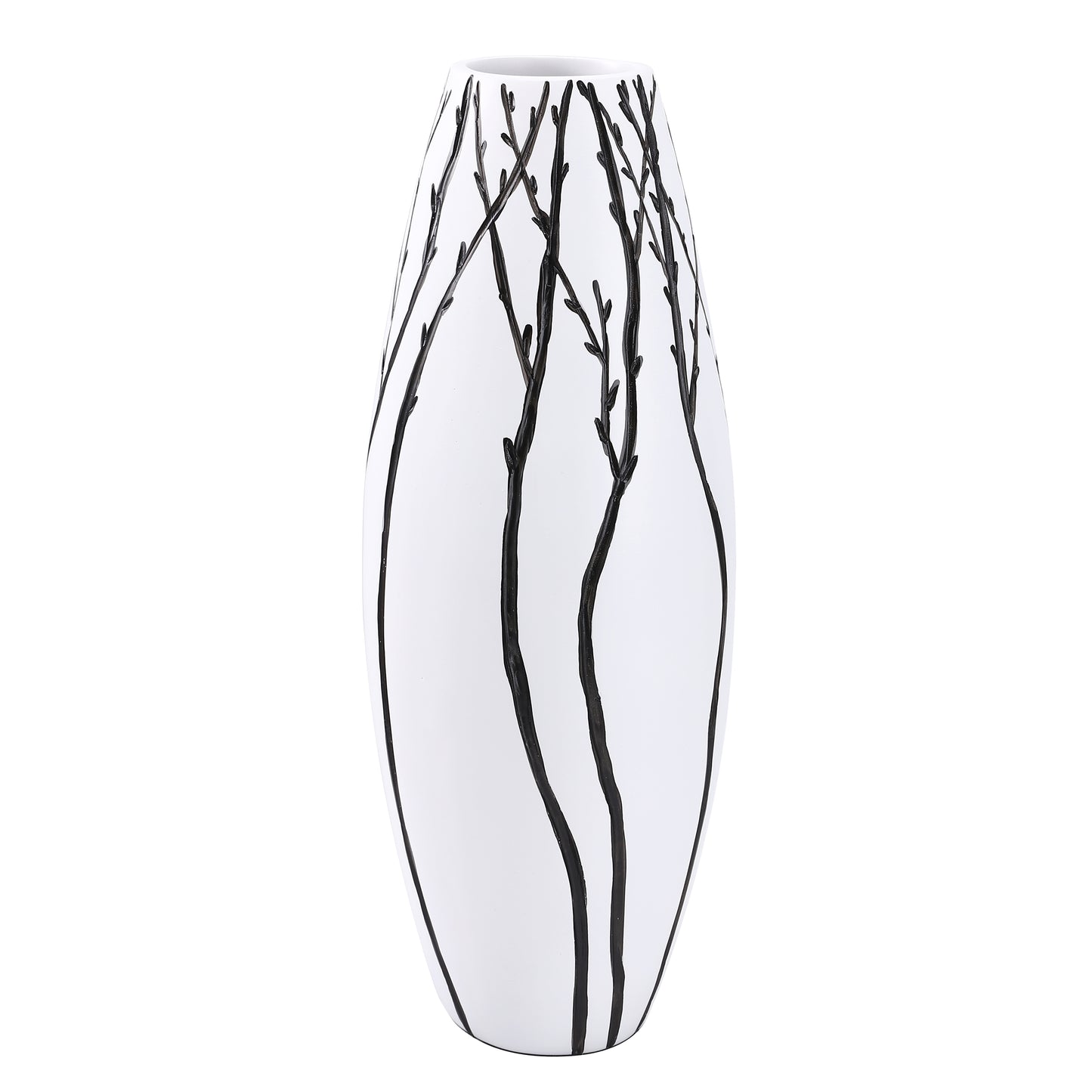 Large Resin Floor Vase – Stylish Waterproof Vase for Fresh & Dried Flowers, 47 cm