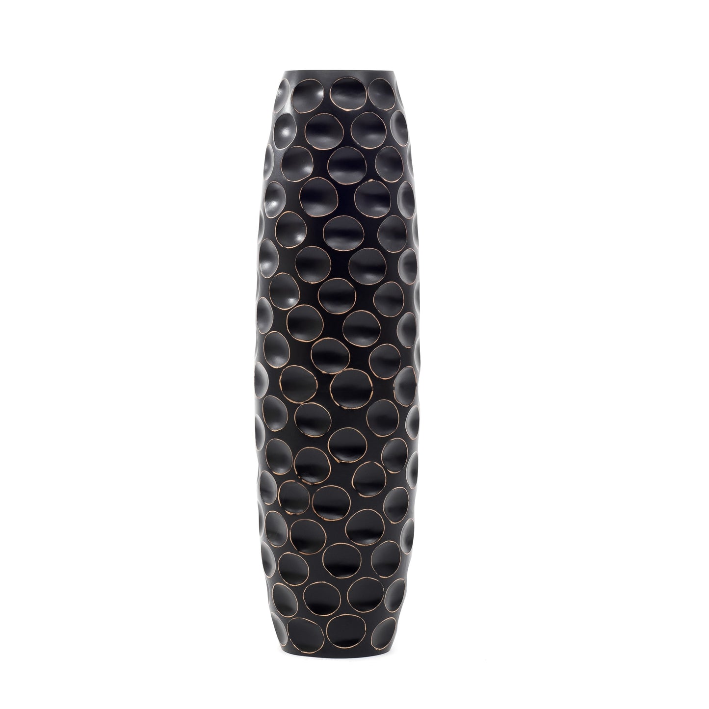 Large Mango Wood Floor Vase – Handcrafted Decorative Highlight from Thailand, 85 cm
