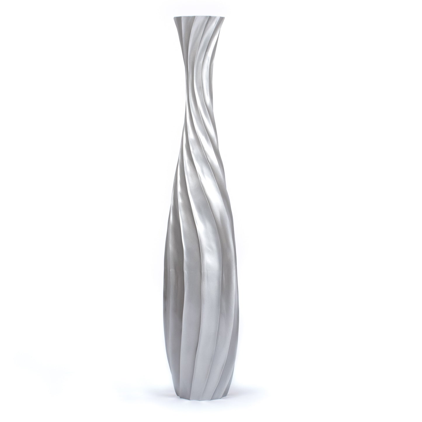 Large Mango Wood Floor Vase – Handcrafted Decorative Highlight from Thailand, 105 cm