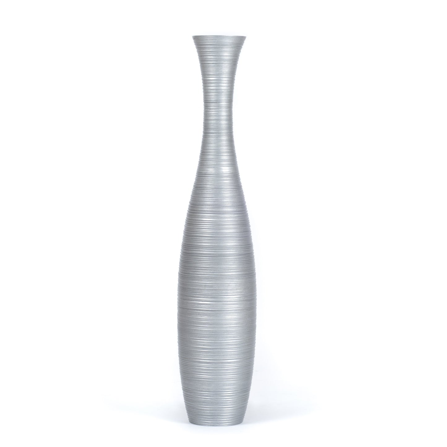 Large Mango Wood Floor Vase – Handcrafted Decorative Highlight from Thailand, 105 cm