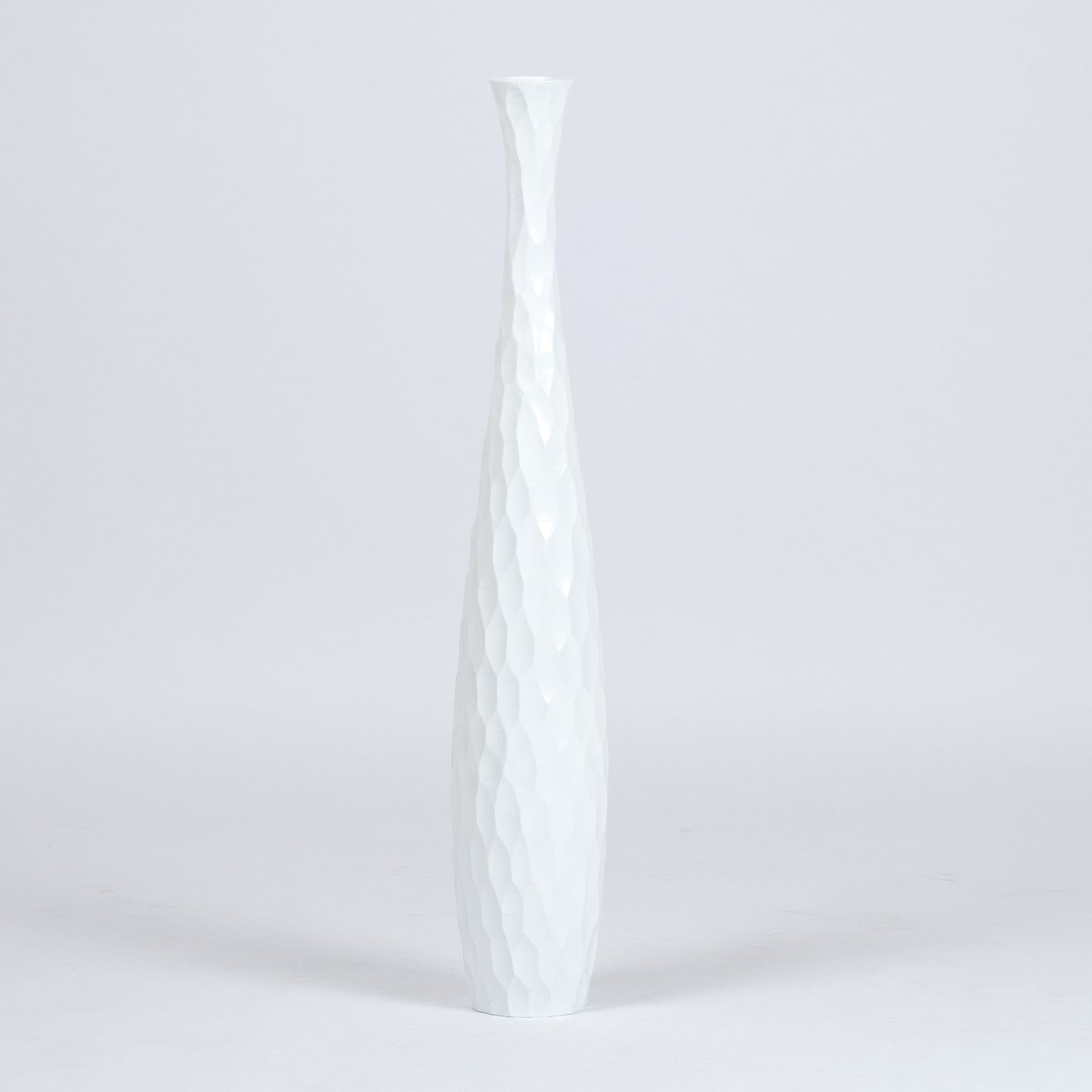 Gran jarrón de suelo de madera de mango – Obra decorativa artesanal de Tailandia