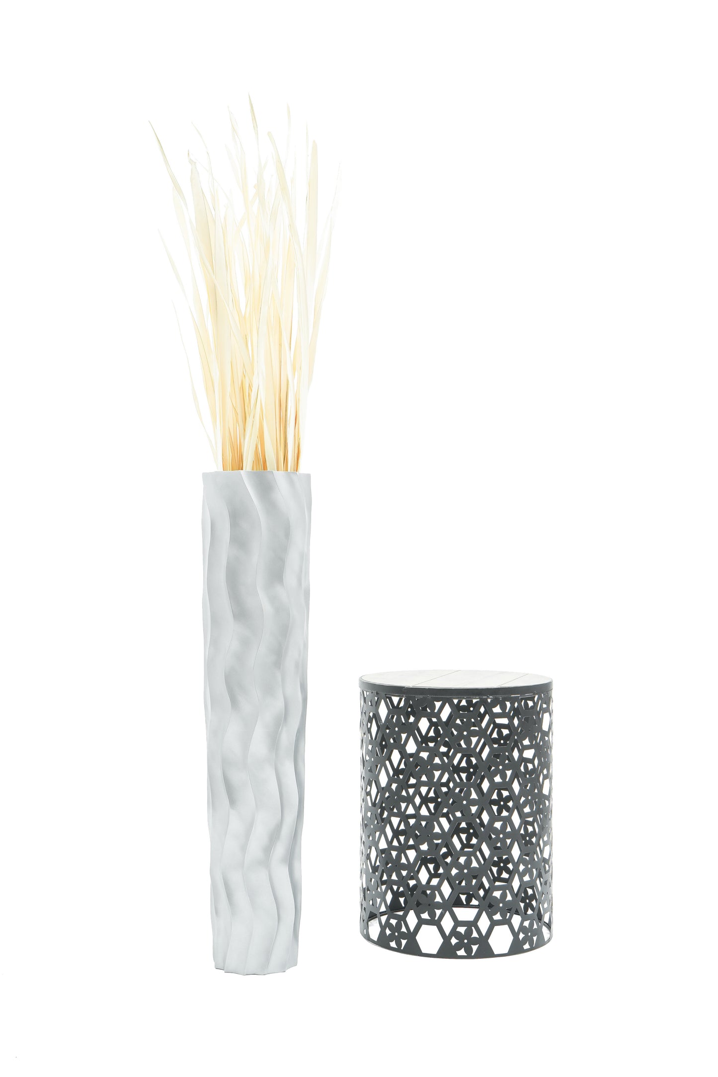 Large Mango Wood Floor Vase – Handcrafted Decorative Highlight from Thailand, 85 cm