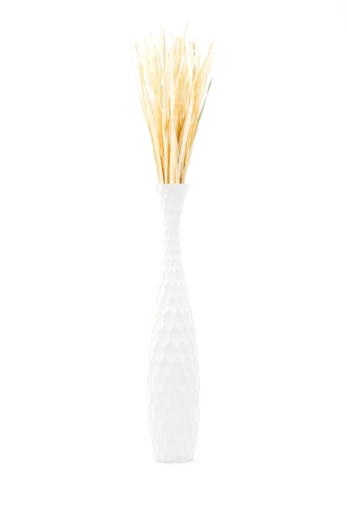 Large Mango Wood Floor Vase – Handcrafted Decorative Highlight from Thailand, 105 cm