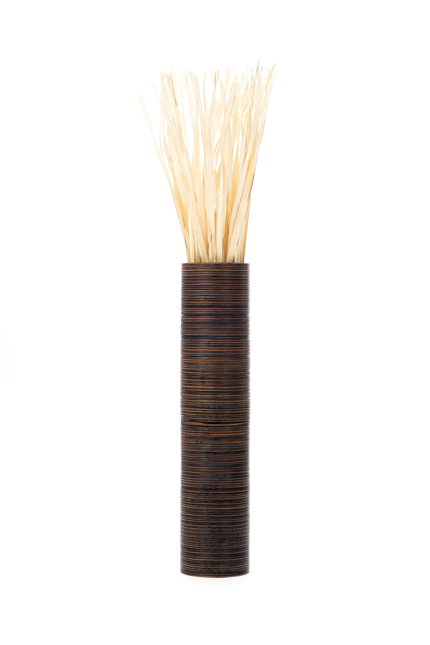 Large Mango Wood Floor Vase – Handcrafted Decorative Highlight from Thailand, 85 cm