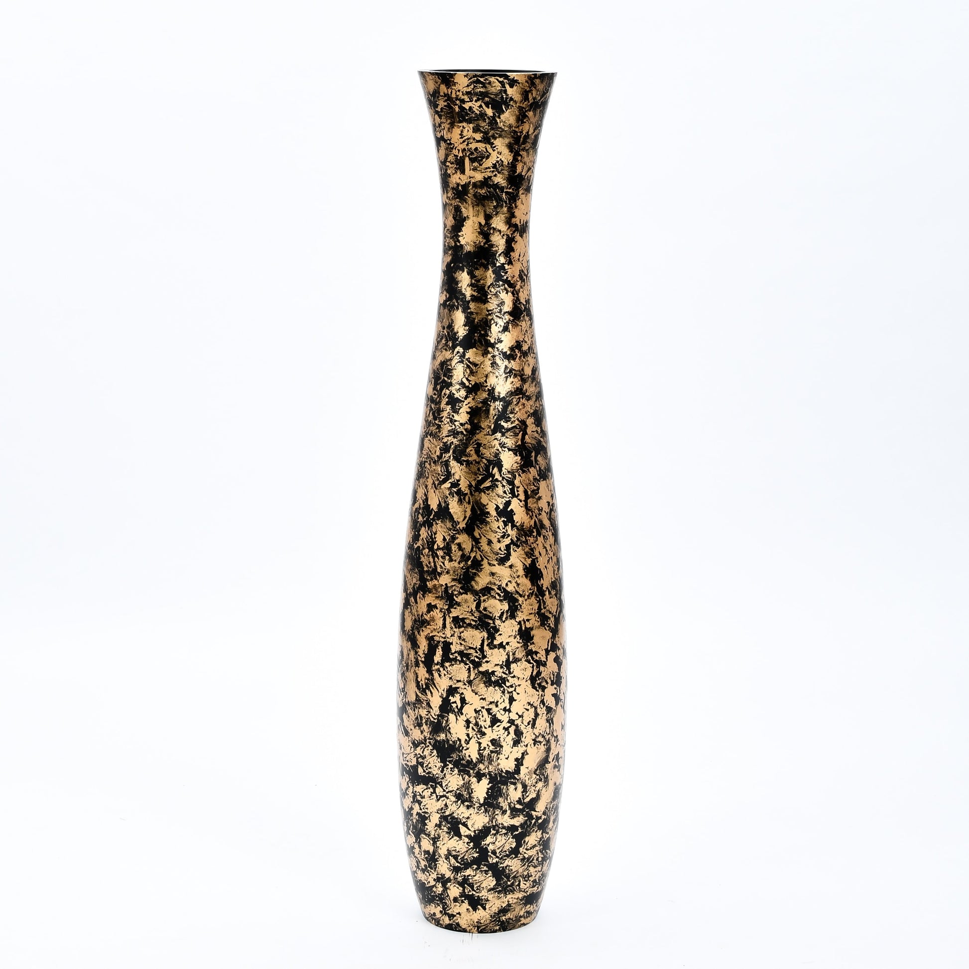 Large Mango Wood Floor Vase – Handcrafted Decorative Highlight from Thailand, 105 cm