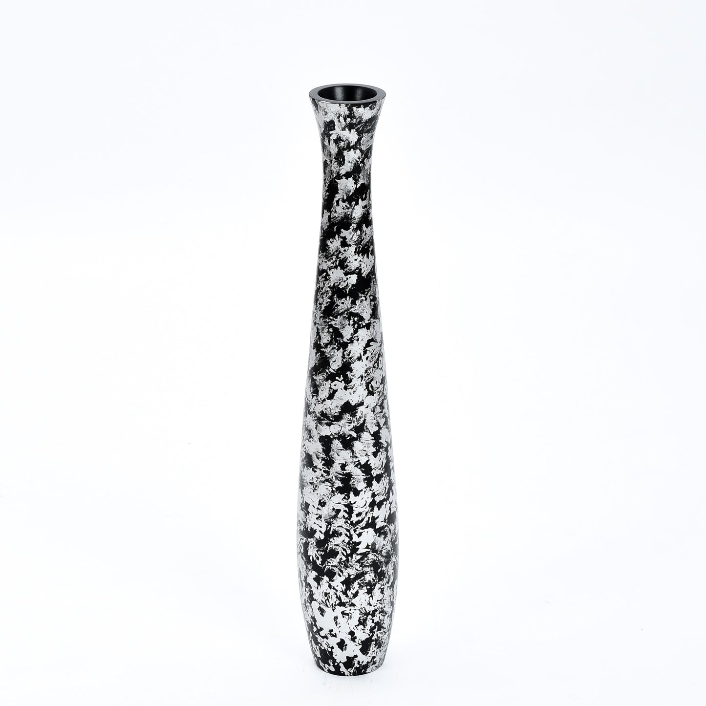 Gran jarrón de suelo de madera de mango – Obra decorativa artesanal de Tailandia