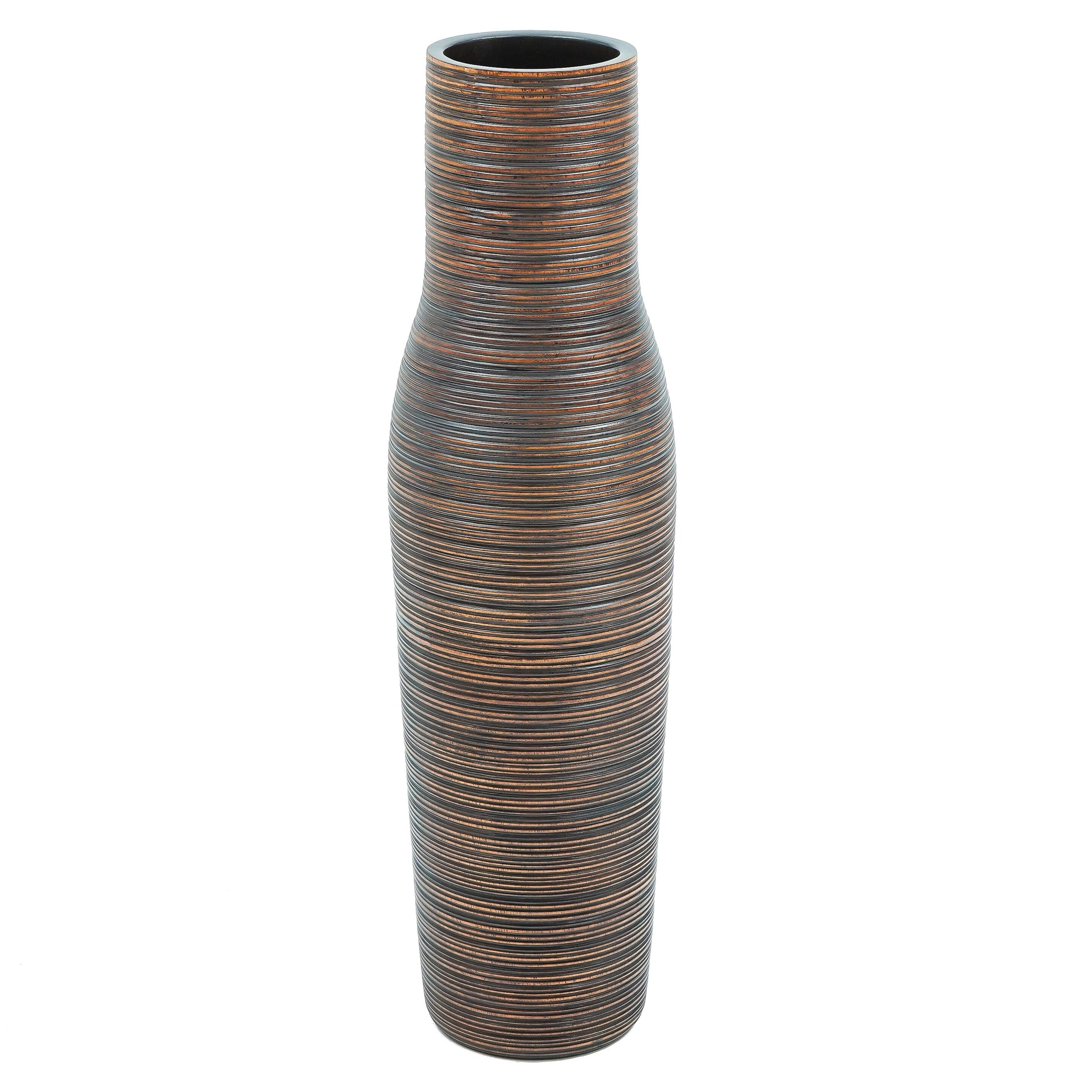 Large Mango Wood Floor Vase – Handcrafted Decorative Highlight from Thailand, 85 cm