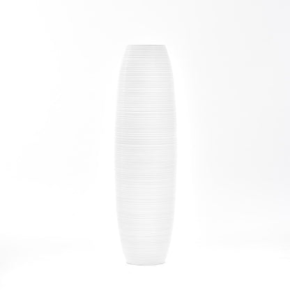 Large Mango Wood Floor Vase – Handcrafted Decorative Highlight from Thailand, 85 cm