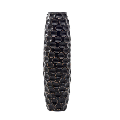 Large Mango Wood Floor Vase – Handcrafted Decorative Highlight from Thailand, 85 cm