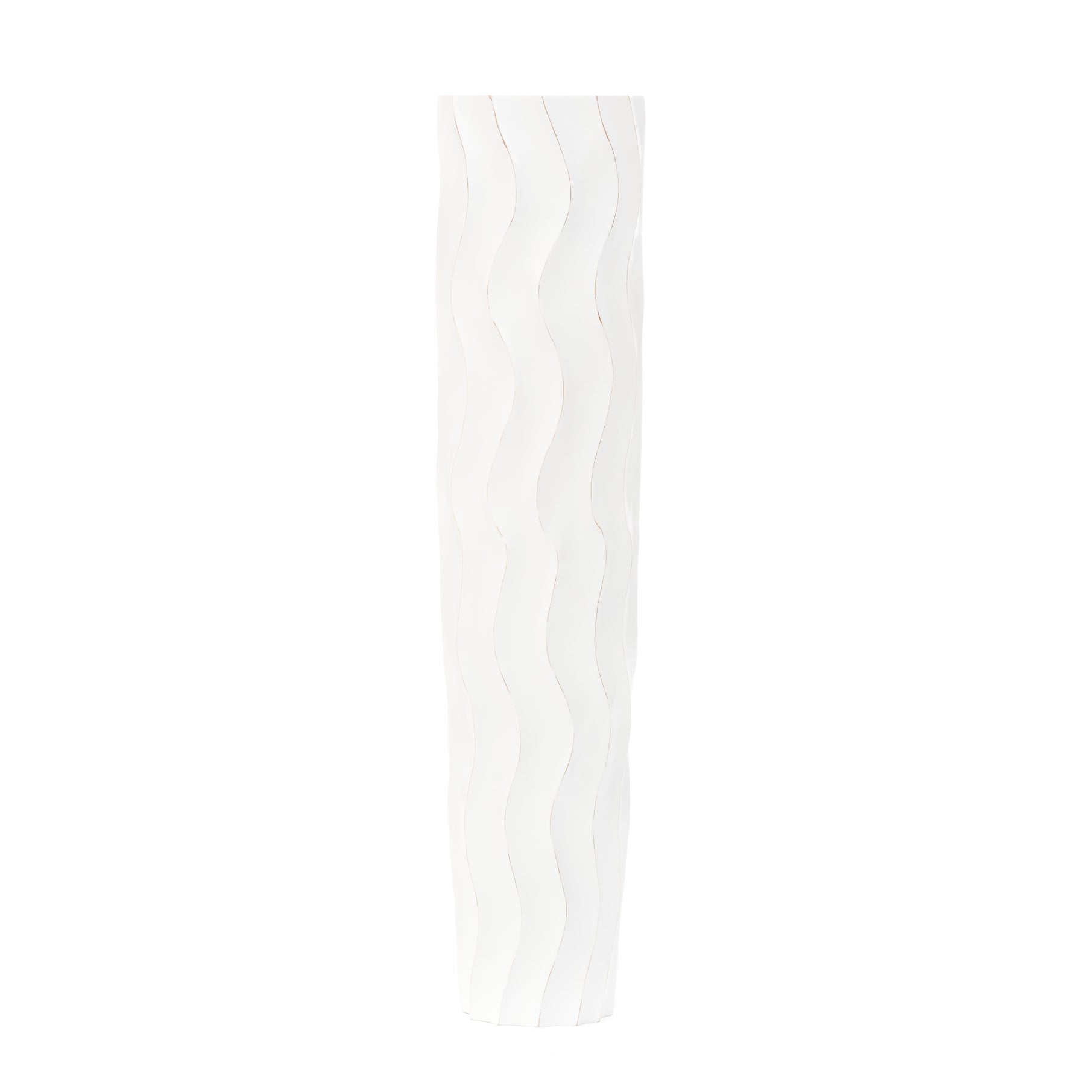 Large Mango Wood Floor Vase – Handcrafted Decorative Highlight from Thailand, 85 cm