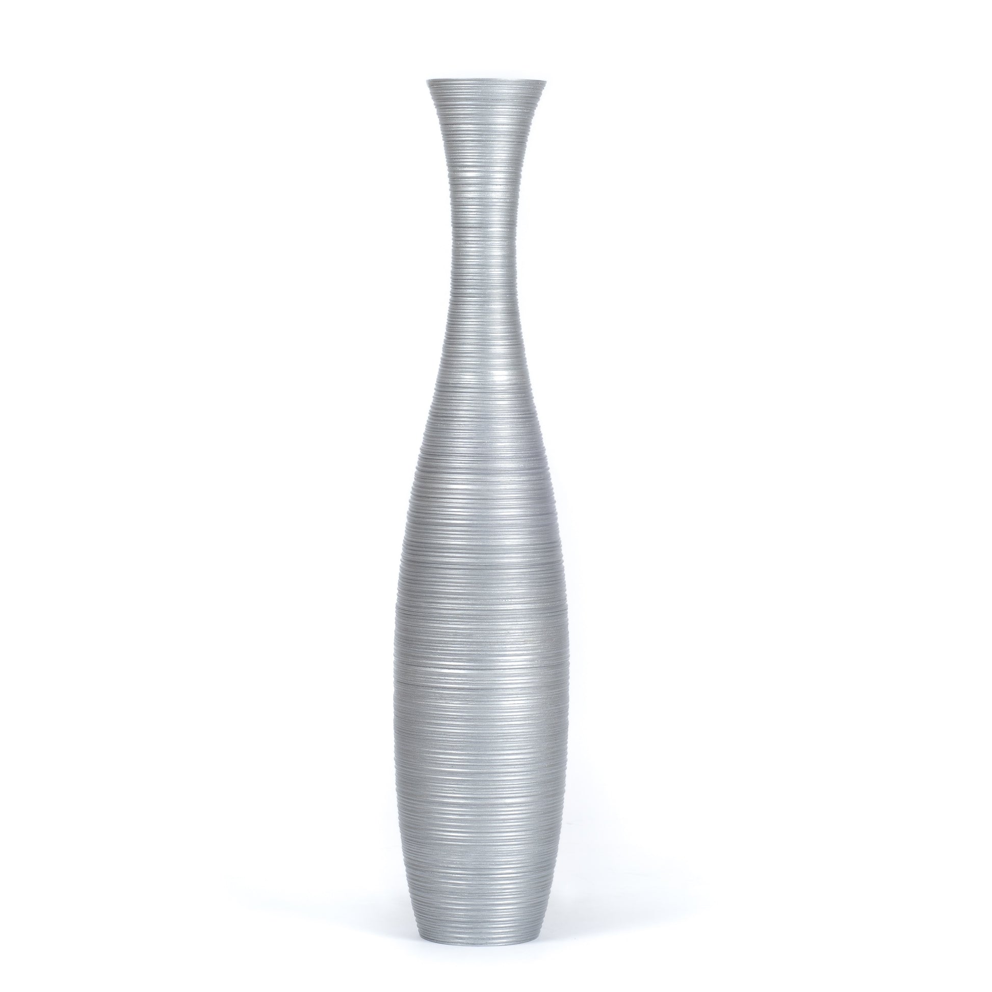 Large Mango Wood Floor Vase – Handcrafted Decorative Highlight from Thailand, 105 cm