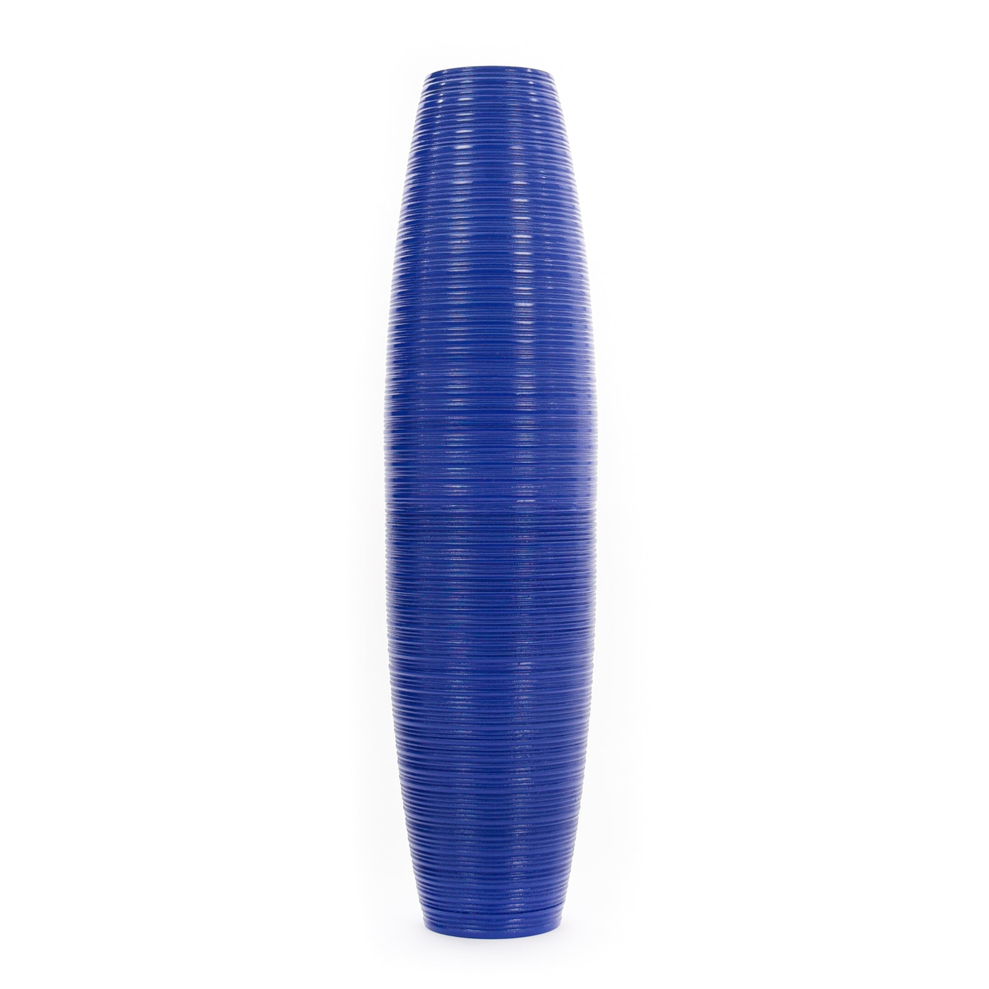 Large Mango Wood Floor Vase – Handcrafted Decorative Highlight from Thailand, 65 cm