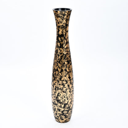Large Mango Wood Floor Vase – Handcrafted Decorative Highlight from Thailand, 105 cm